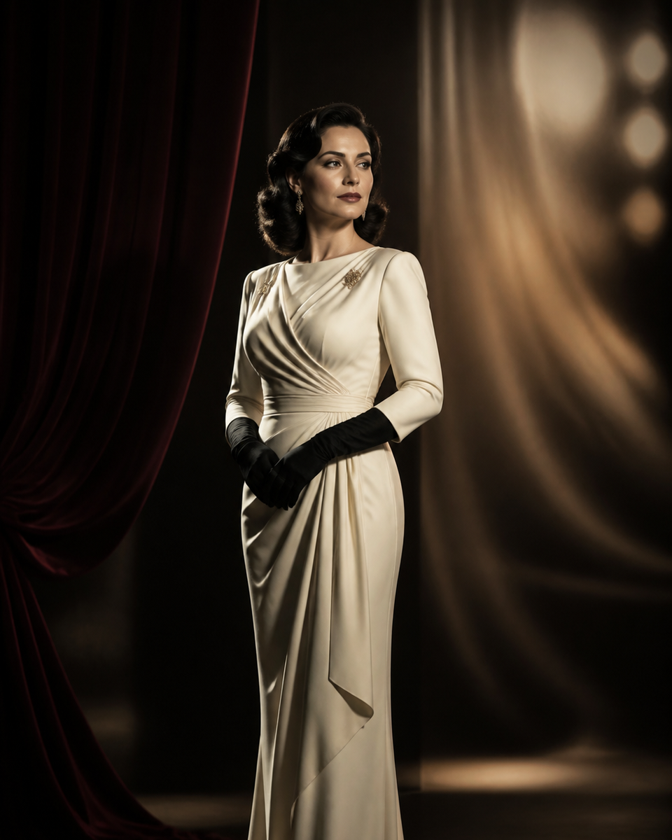 虚构成年人物演绎经典电影年代风尚的编辑视觉